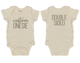 Double-Sided Custom Onesie©/Bodysuit - Beige
